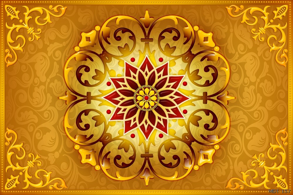 Mẫu dán trần họa tiết MDT-157